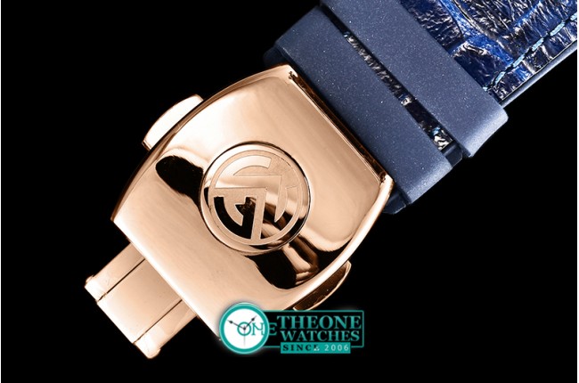 Franck Muller - Vanguard Chronograph 44mm RG/LE/RU Blue Asia 7750